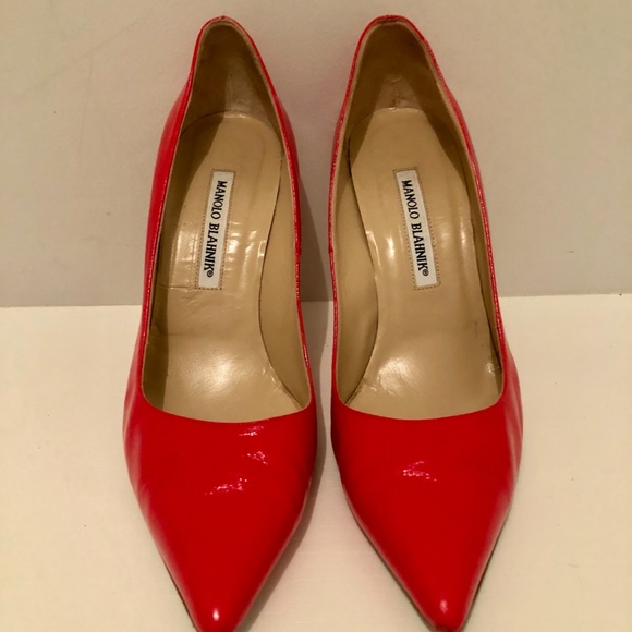 Manolo Blahnik BB 115 Pumps Coral - Picture 3 of 4